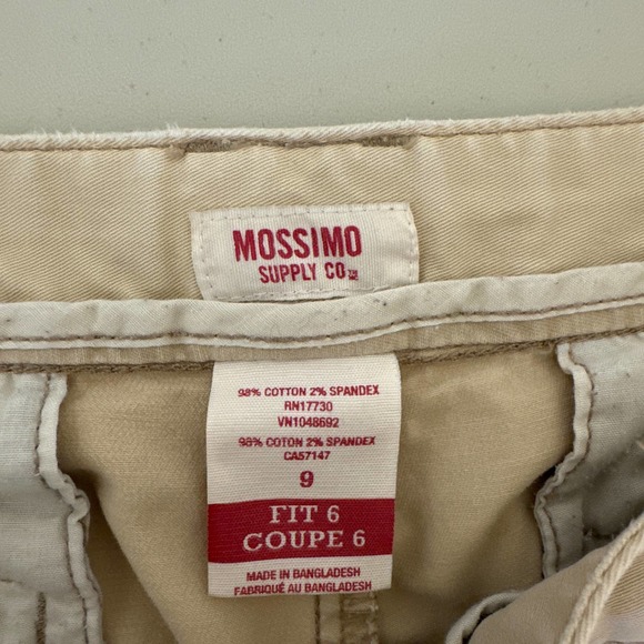 Mossimo Supply Co Fit 6 Khaki Chinos Straight Leg Size 9‎ Pre-owned - Picture 5 of 9